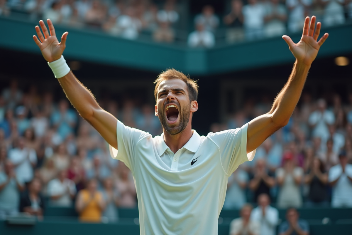 tennis victoire